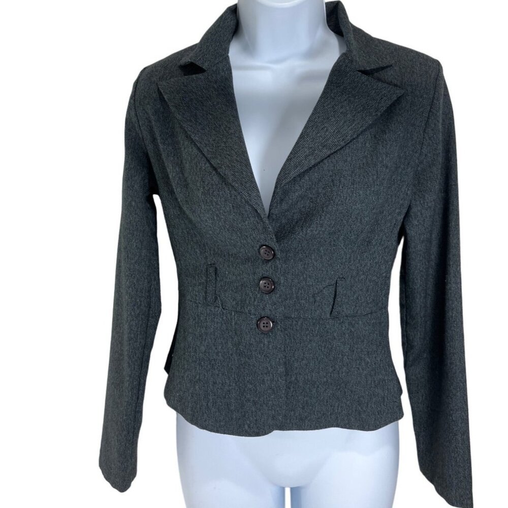 Regina Black Small Jacket/Blazer 3 Button Front 25e